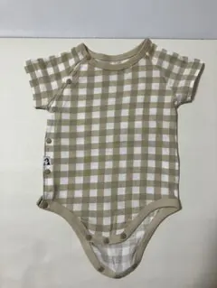 【美品】Konny ロンパース 12M ギンガムチェック