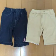 HOTBISCUITS 100サイズ ネイビー・90サイズ　ベージュ　2枚