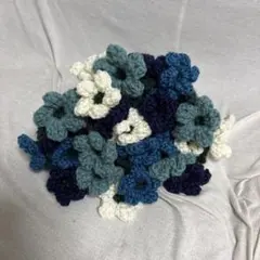 ブーケブランケット　ハンドメイド　花束ブランケット　黒　青　卒業式　入学式