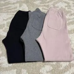 ユニクロ　レギンス　パンツ　リブレギンス