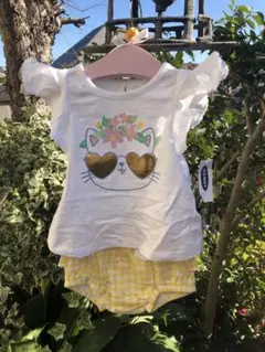 OLD NAVY 6-12M 新品タグ付き フリル袖トップ＆ラッフルブルマ