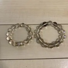 ペア水晶ブレスレット！