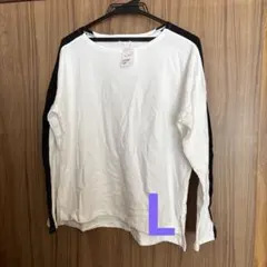 SGラインアクセント長袖Tシャツ L
