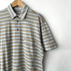 80s GIVENCHY GENTLEMAN ジバンシィ ボーダー ポロシャツのサムネイル