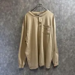 w*t様 ヴィンテージ 90sカーハート ヘンリーネック ロンT XL ベージュ