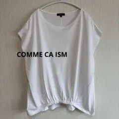 COMME CA ISM フレンチスリーブシャツ ホワイト 11号 Ｌサイズのサムネイル
