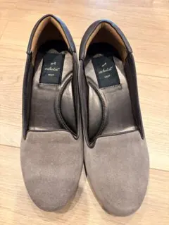 【enchanted】ブラウンスエード スリッポンパンプス