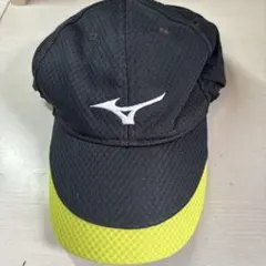 MIZUNO キャップ ブラック×イエロー Mサイズ