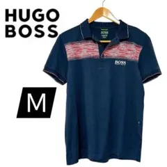 HUGO BOSS ゴルフポロシャツ メンズ ネイビー　ヒューゴボスのサムネイル