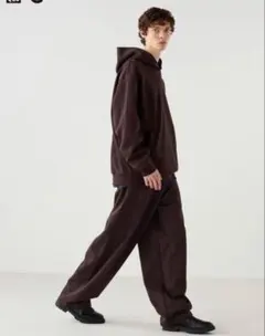 ユニクロC スウェットオーバーサイズプルパーカー　S