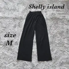 シェリーアイランド (M) カジュアルパンツ ワイドパンツ 楊柳プリーツ