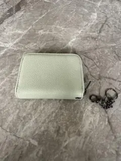 ライトグリーン レザー コインケース　カードケース