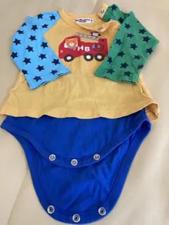 ミキハウス　ホットビスケッツ　 ロンT ロンパース　 70サイズ