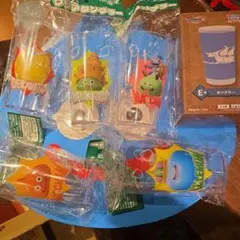 【コンプ5種】ドラクエ7 サントリーオリジナルクリアタンブラー&ふくびき所E賞