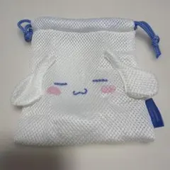シナモロールデザインのメッシュ巾着