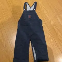 PETIT BATEAU ネイビーサロペット 24M 86cmアンカー刺繍付き