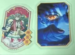 鬼滅の刃 ダイカットクリアステッカーガム 箔押し猗窩座 ダイソー