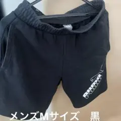 PUMA ハーフパンツ　メンズ　Mサイズ 黒　中古品