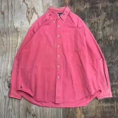 90s Ralph Lauren BIG SHIRT シャツ ピンク XL 希少