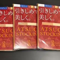 ATSUGI パンティストッキング L〜LLサイズ 3足組 3個セット