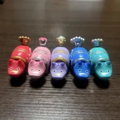 赤べこカプセルトイ 5個セット　ジュエリーべこ