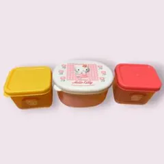 サンリオ ハローキティ 保存容器 3個セット　平成レトロのサムネイル