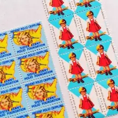 匿名　ビンテージチャリティーシール　海外紙モノ　ジャンクジャーナル　蚤の市