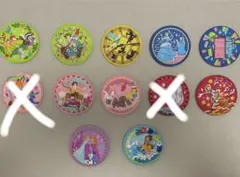 Disney Characters 刺繍缶バッジビスケット2 セット