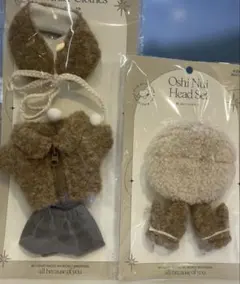 3COINS スリーコインズ 推しぬい 冬服とヘッドセット　5アイテムまとめ売り