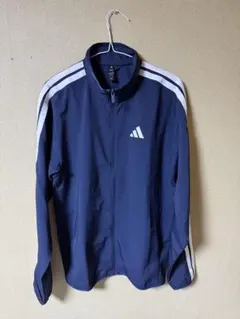 adidas ナイロンジャケット ネイビー Sサイズ