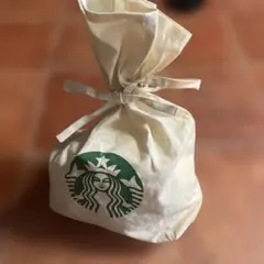 スターバックス ギフト袋 布製 クリーム色