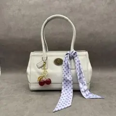 vintage coach leather hand bag turn lock