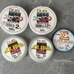 DUEL 釣り糸 ハリス まとめ売りTORAY 1.5号　2号　2.5号のサムネイル