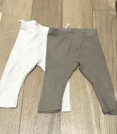 h&mリブパンツレギンス 68cm6m2枚セット