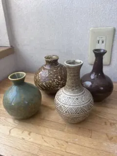 陶器製花瓶 4個　徳利　蕎麦湯