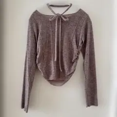 ☆dispark☆チョーカー付きカーブヘムトップ