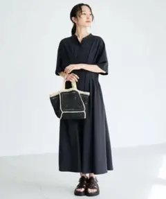 美品】greenlablerelaxingサイド切り替えノースリーブワンピース 