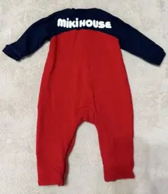 Miki House ロンパース バックロゴ　80cm 赤　紺　定番