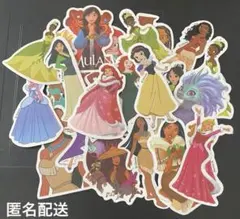 ディズニープリンセス ステッカーセット　24枚　防水