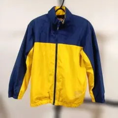HusHush キッズ ウインドブレーカー ネイビー×イエロー 150cm