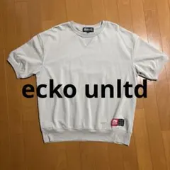 ecko unltd. 半袖　薄手トレーナー？ グレー　ベージュ Mサイズ