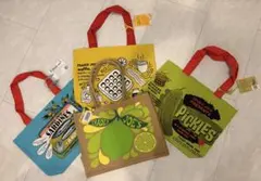 Trader Joe's ジュートバッグ レモン ライム 柄 専用紙袋付き！のサムネイル