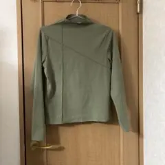 Dazy オリーブグリーン ハイネック長袖 Tシャツ L