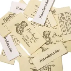 【15枚セット】 コットン 布タグ ハンドメイド タグ（ミックスA）