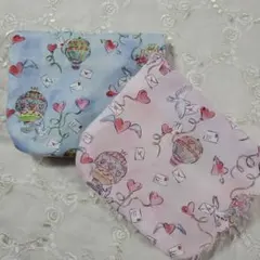 リバティfuwara6重ガーゼハンカチ2枚◇ラブインジエアー