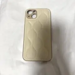 ゴールド iPhone13用ケース 波形デザイン