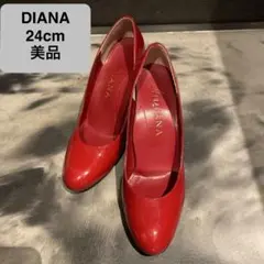 DIANA ハイヒール 24cm レッド 美品