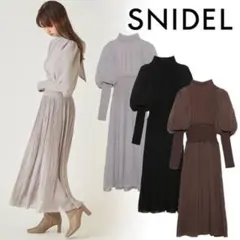 【新品未使用】snidel ウエストリブワンピース