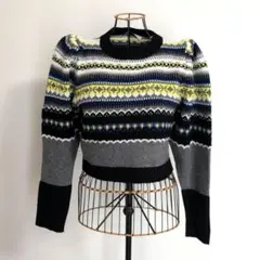 ノルディック柄 ニット