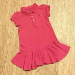 ラルフローレン ワンピース ピンク 18m アンダーパンツ付き 85 90